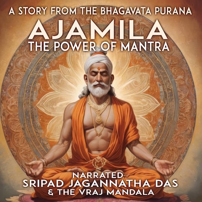 Ajamila The Power Of Mantra – omslag til lydbogen af Shri Shrimad Radha Govind Das Goswami