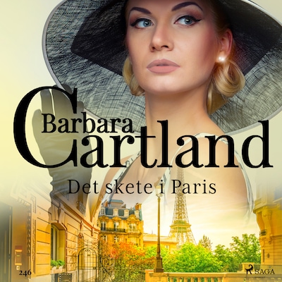 Det skete i Paris – omslag til lydbogen af Barbara Cartland