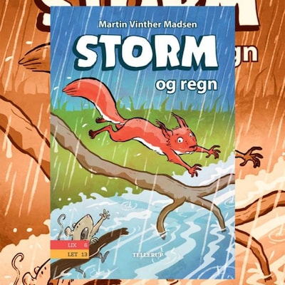 Storm #2: Storm og regn – omslag til lydbogen af Martin Vinther Madsen