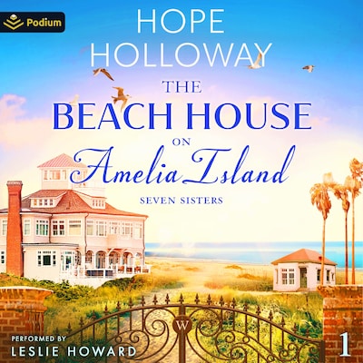 The Beach House on Amelia Island – omslag til lydbogen af Hope Holloway