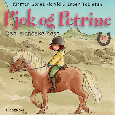 Pjok og Petrine 13 - Den islandske hest – omslag til lydbogen af Kirsten Sonne Harild