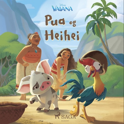 Vaiana - Pua og Heihei – omslag til lydbogen af Disney
