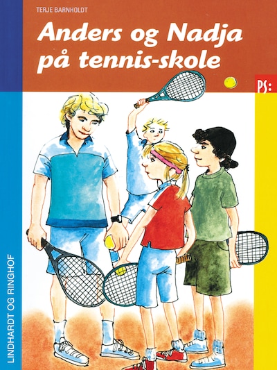 Anders og Nadja på tennis-skole – omslag til lydbogen af Terje Barnholdt