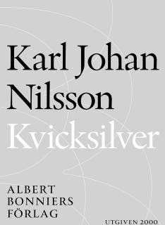 Kvicksilver – omslag till ljudboken av Karl Johan Nilsson