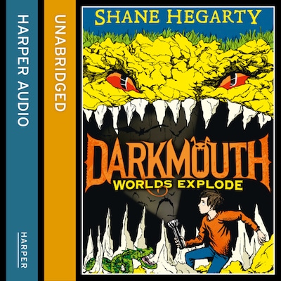 Worlds Explode – omslag til lydbogen af Shane Hegarty