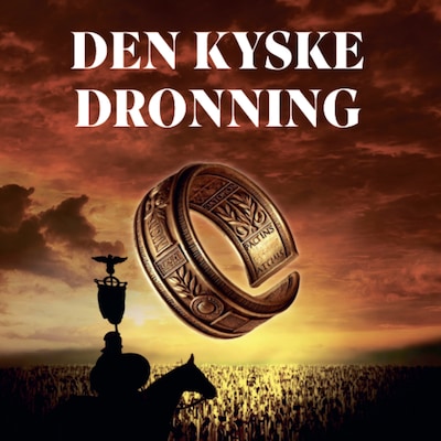 Den kyske dronning – omslag til lydbogen af Louise Jensby, Anne Krøjgaard