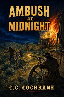 Ambush at Midnight: A Classic Western – omslag till ljudboken av C.C. Cochrane