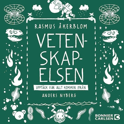 Vetenskapelsen – omslag till ljudboken av Rasmus Åkerblom