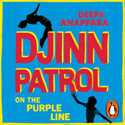 Djinn Patrol on the Purple Line – omslag til lydbogen af Deepa Anappara