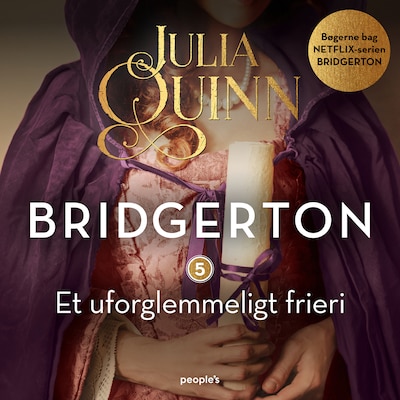 Bridgerton. Et uforglemmeligt frieri – omslag til lydbogen af Julia Quinn