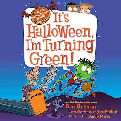 My Weird School Special: It's Halloween, I'm Turning Green! – omslag til lydbogen af Dan Gutman
