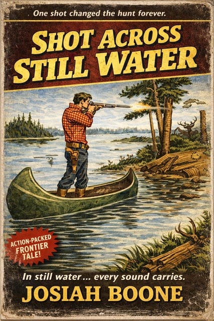 Shot Across Still Water: A Classic Western – omslag til lydbogen af Josiah Boone