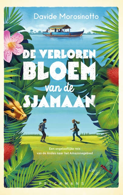 De verloren bloem van de sjamaan: Een ongelooflijke reis van de Andes naar het Amazonegebied – omslag van het luisterboek van Davide Morosinotto
