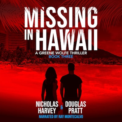 Missing In Hawaii – omslag til lydbogen af Douglas Pratt, Nicholas Harvey