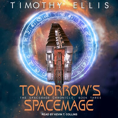 Tomorrow’s Spacemage – omslag til lydbogen af Timothy Ellis