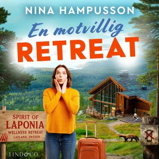 En motvillig retreat – omslag till ljudboken av Nina Hampusson