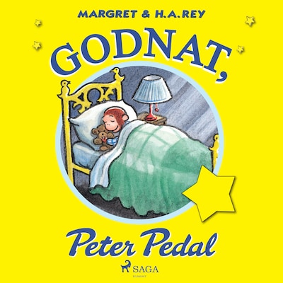Godnat, Peter Pedal – omslag til lydbogen af H.A. Rey, Margret Rey
