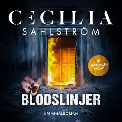 Blodslinjer – omslag till ljudboken av Cecilia Sahlström