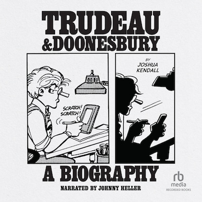 Trudeau & Doonesbury – omslag til lydbogen af Joshua Kendall