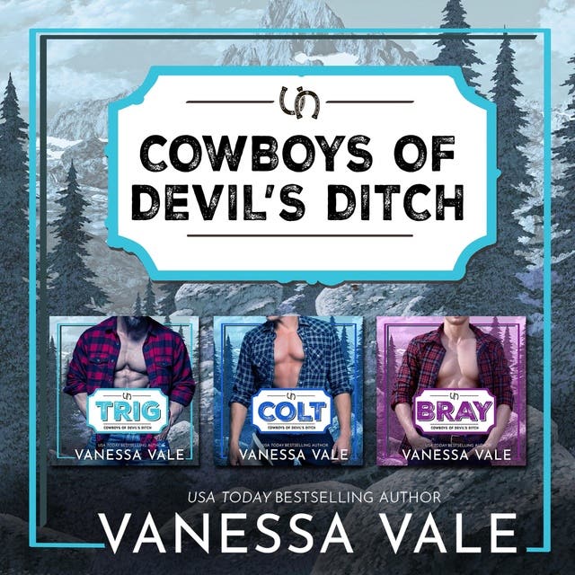 Cowboys of Devil's Ditch Boxed Set - Books 1 - 3: Trig, Colt & Bray – omslag til lydbogen af Vanessa Vale