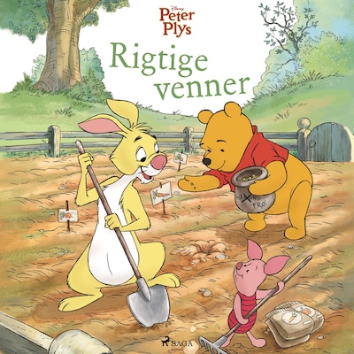 Peter Plys - Rigtige venner – omslag til lydbogen af Disney