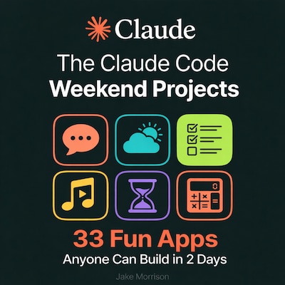 The Claude Code Weekend Projects – omslag til lydbogen af Jake Morrison
