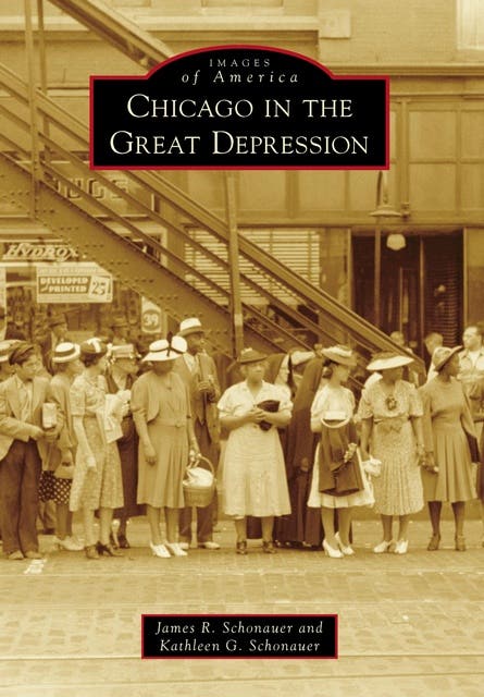 Chicago in the Great Depression – omslag til lydbogen af James R Schonauer, Kathleen G Schonauer