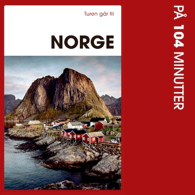 Turen går til Norge på 104 minutter – omslag til lydbogen af Steen Frimodt, Merete Irgens