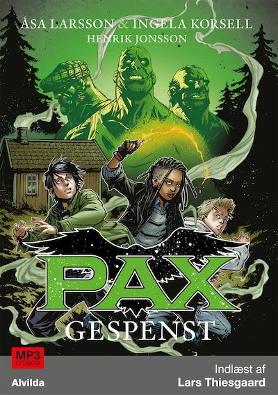 PAX 5: Gespenst – omslag til lydbogen af Åsa Larsson, Ingela Korsell