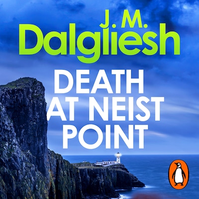 Death at Neist Point – omslag til lydbogen af J. M. Dalgliesh