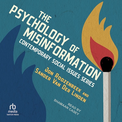 The Psychology of Misinformation – omslag til lydbogen af Jon Roozenbeek, Sander van der Linden