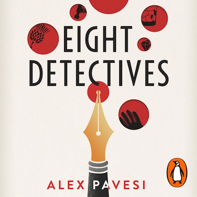Eight Detectives – omslag til lydbogen af Alex Pavesi