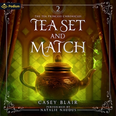 Tea Set and Match – omslag til lydbogen af Casey Blair