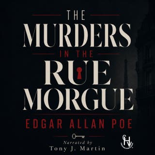 The Murders In The Rue Morgue – omslag til lydbogen af Edgar Allen Poe