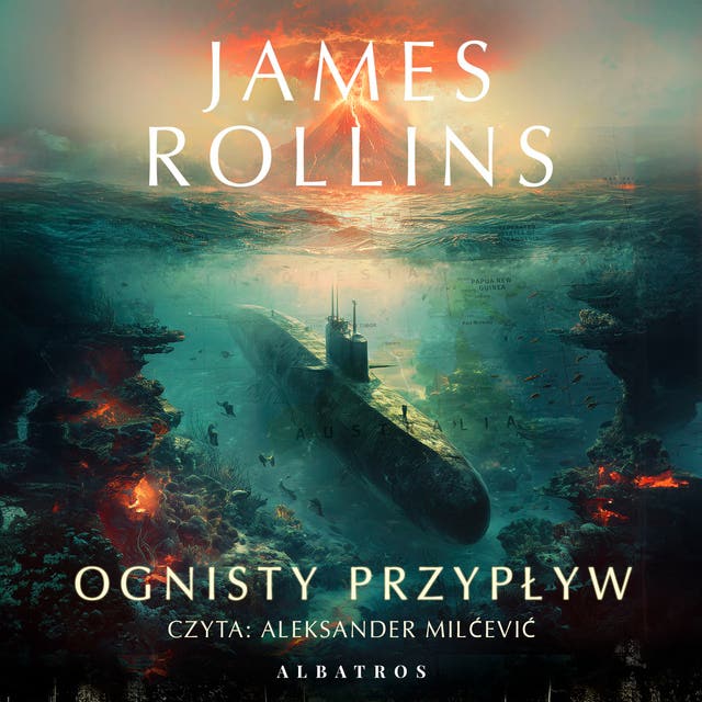 OGNISTY PRZYPŁYW – okładka audiobooka, autor Rollins James
