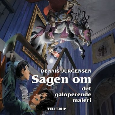 Spøgelseslinien #4: Sagen om det galoperende maleri – omslag til lydbogen af Dennis Jürgensen