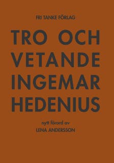 Tro och vetande – omslag till ljudboken av Ingemar Hedenius