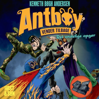 Antboy 9 - Det endelige opgør – omslag til lydbogen af Kenneth Bøgh Andersen