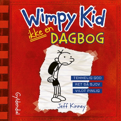 Wimpy Kid 1 - Ikke en dagbog – omslag til lydbogen af Jeff Kinney