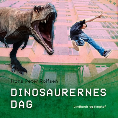 Dinosaurernes dag – omslag til lydbogen af Hans Peter Rolfsen