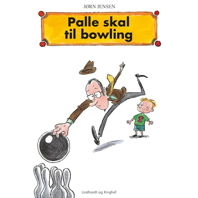 Palle skal til bowling – omslag til lydbogen af Jørn Jensen
