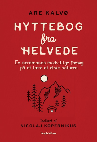 Hyttebog fra helvede – omslag til lydbogen af Are Kalvø