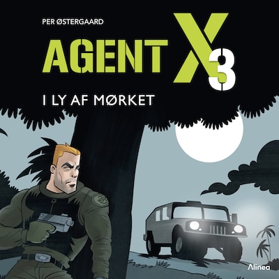 Agent X3 - I ly af mørket – omslag til lydbogen af Per Østergaard