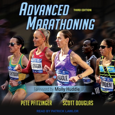 Advanced Marathoning – omslag til lydbogen af Pete Pfitzinger, Scott Douglas