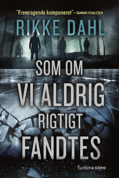 Som om vi aldrig rigtigt fandtes – omslag til lydbogen af Rikke Dahl