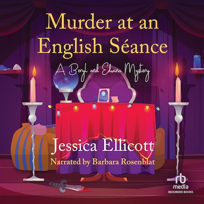 Murder at an English Séance – omslag til lydbogen af Jessica Ellicott