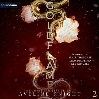 Goldflame: The Chrysophilist Trilogy, Book 2 – omslag till ljudboken av Aveline Knight