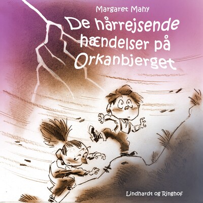 De hårrejsende hændelser på Orkanbjerget – omslag til lydbogen af Margaret Mahy