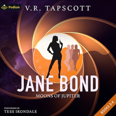 Moons of Jupiter: A Jane Bond Publisher's Pack – omslag til lydbogen af V.R. Tapscott