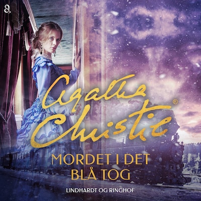 Mordet i det blå tog – omslag til lydbogen af Agatha Christie